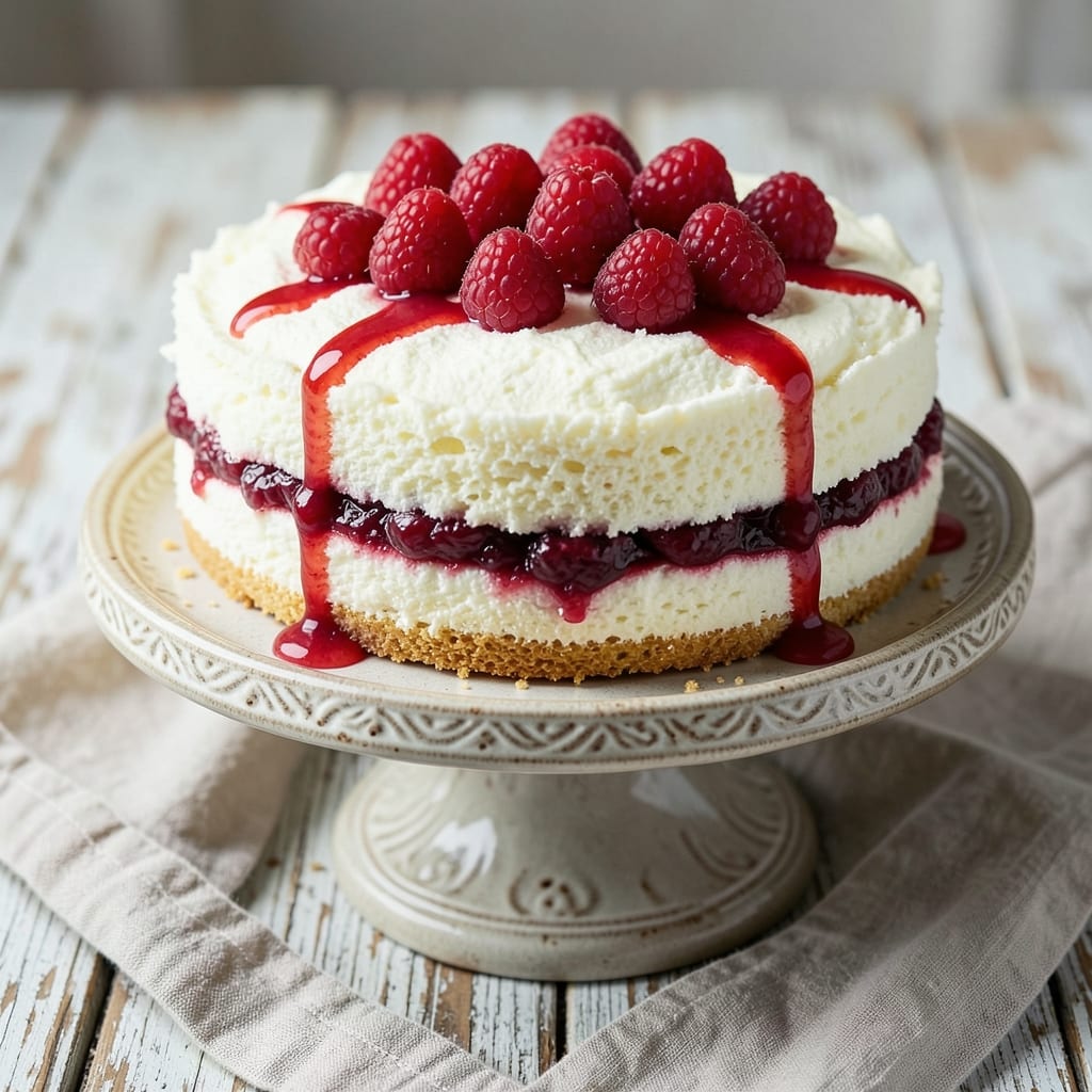 Amish Raspberry Angel Food Cake Recipe: Light as Air With Berry Swirls