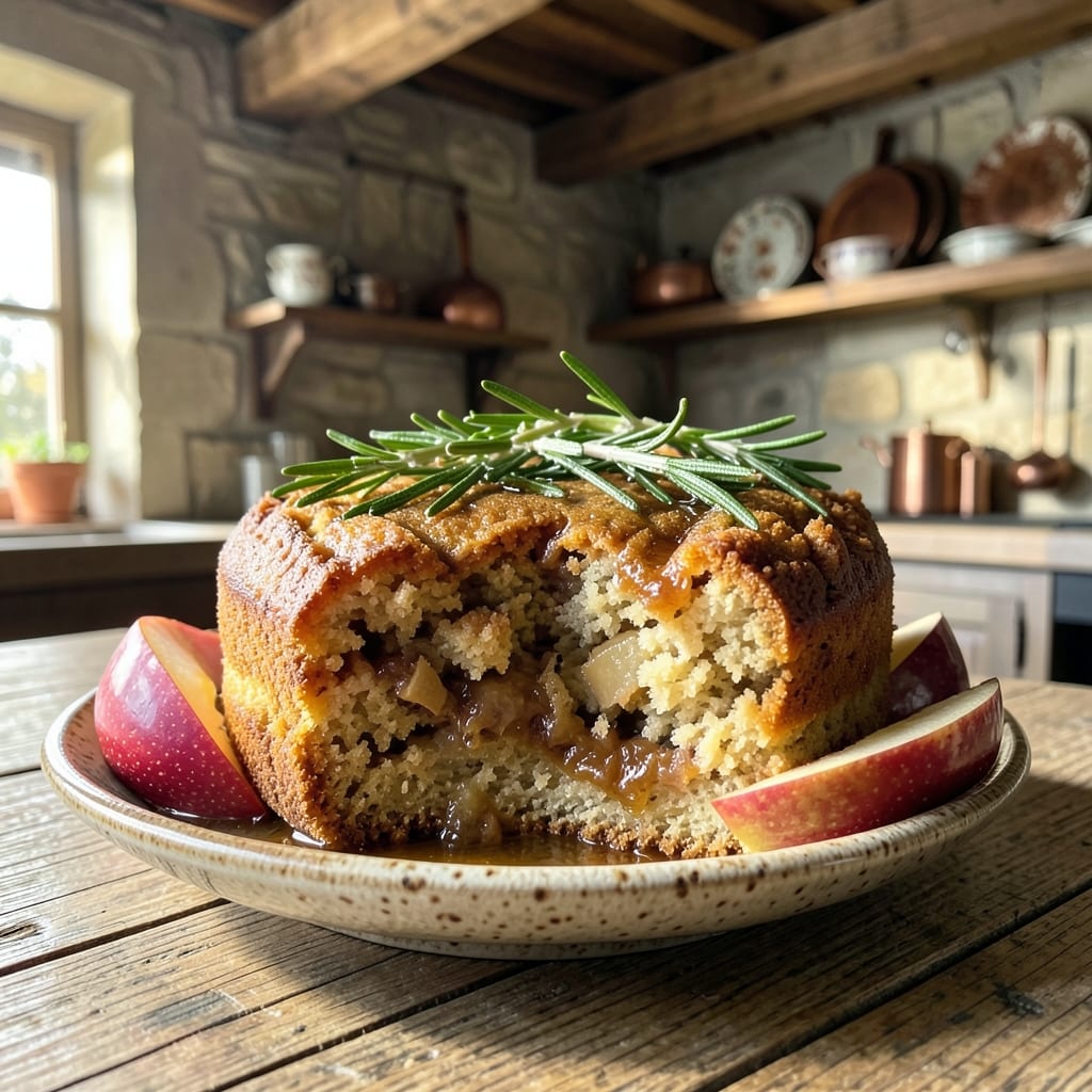 Apple Rosemary Cake Recipe: Herbal Apple Spice With Fragrant Crust