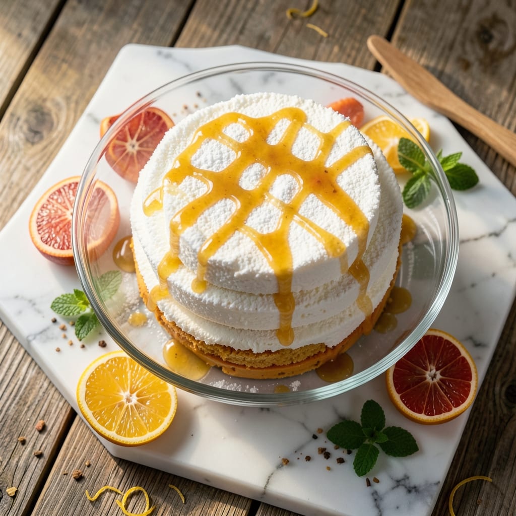 Angel Food Punch Bowl Cake Recipe: Fluffy Cloud Layers With Citrus Zest Twist