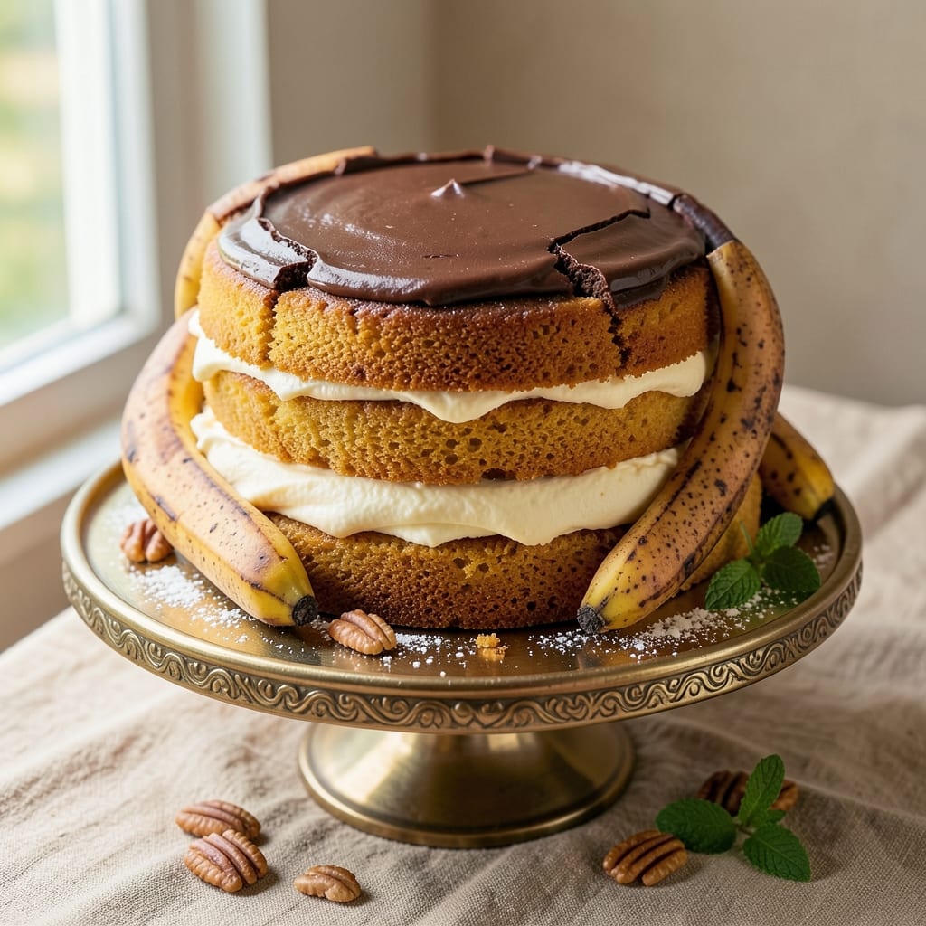 Award Winning Banana Cake Recipe: Judge-Approved Moistness With Walnut Streusel Crown