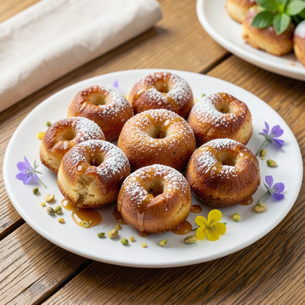 Baked Cake Donut Holes Recipe: Glazed Golden Bites in One Bake