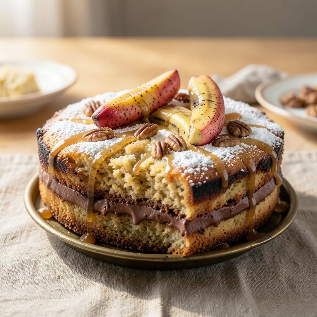 Banana Cake Recipe in 9x9 Pan: Fluffy Layers and Caramelized Top Magic