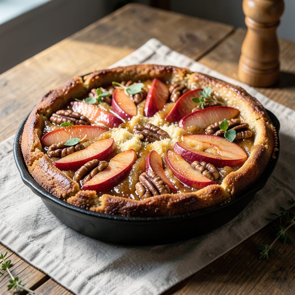 Apple Walnut Upside Down Cake Recipe: Caramelized Apples and Nutty Crunch in One Bite
