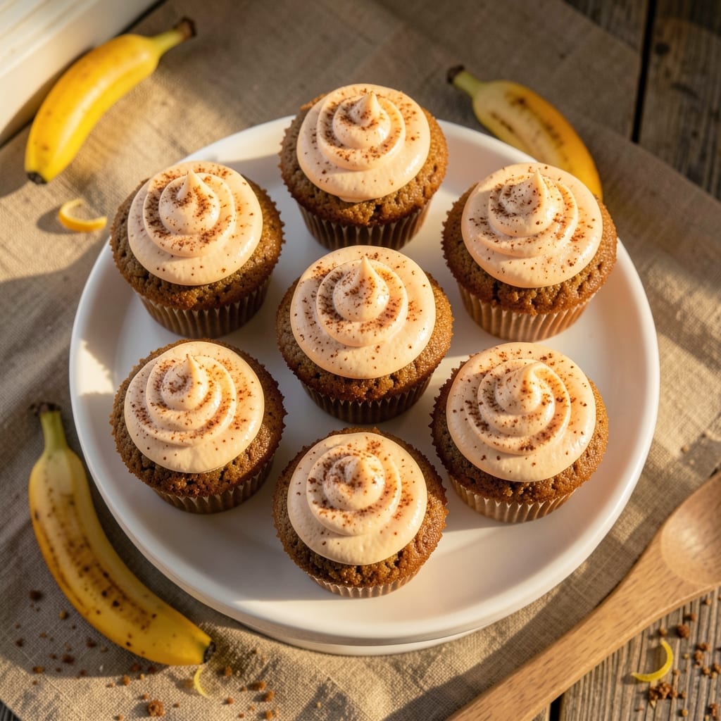 Banana Cinnamon Cupcakes Recipe: Warm Spice and Caramelized Banana Swirls