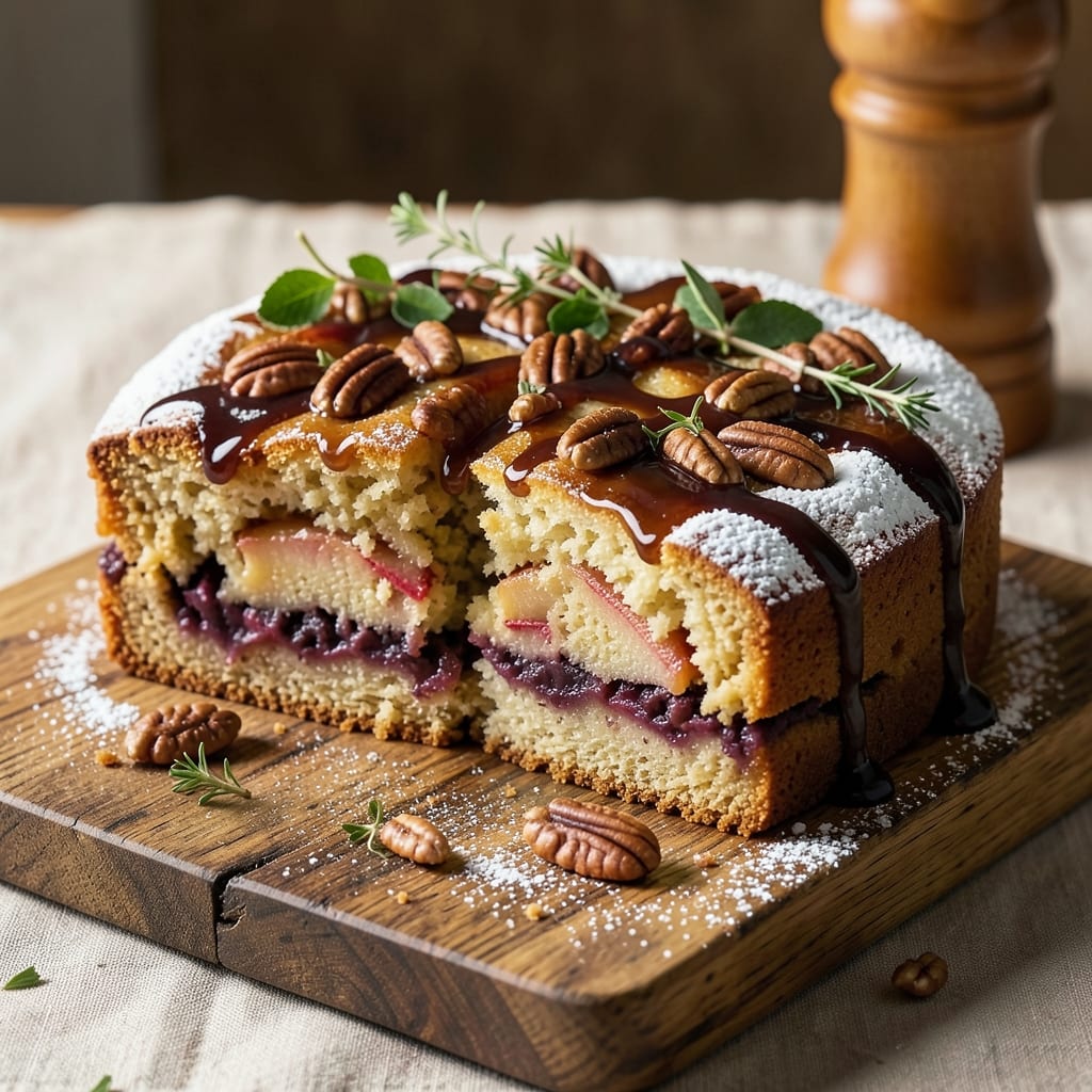 Apple Date and Pecan Cake Recipe: Caramelized Fruit and Nutty Crunch Fusion
