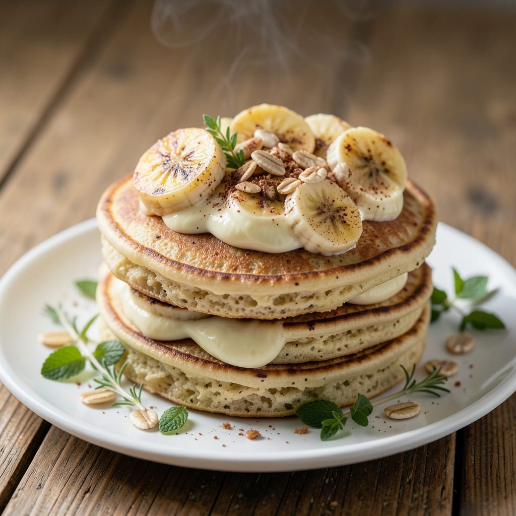 Banana Oat Pancake Recipe No Egg: Fluffy Flourless Stacks With Oat Crunch