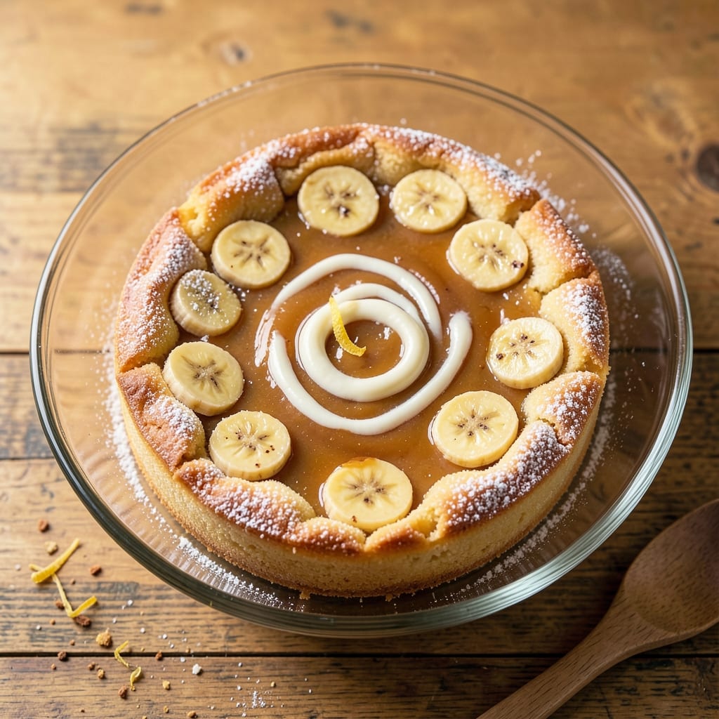 Banana Flan Cake Recipe: Silky Caramel Center Hugged by Moist Cake
