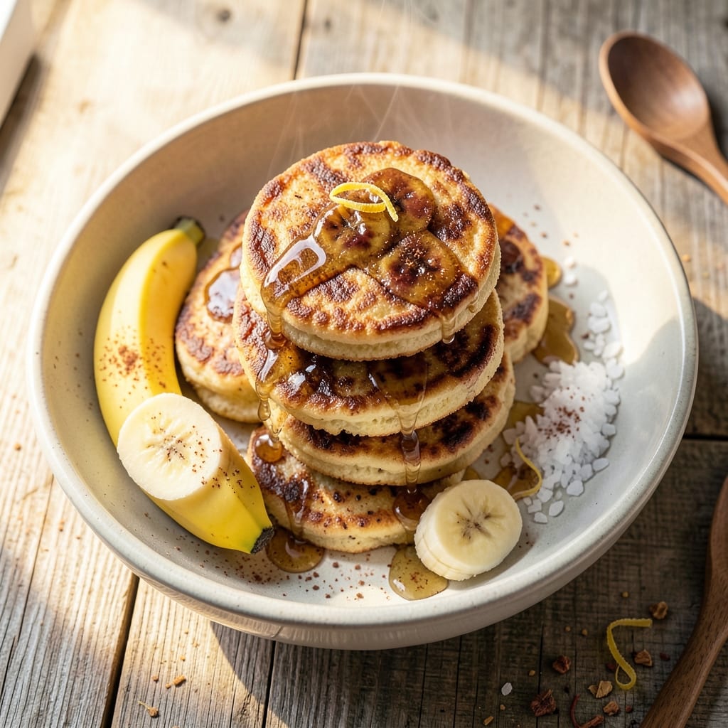 Banana Hot Cakes Recipe: Fluffy Stacks With Caramelized Banana Streaks
