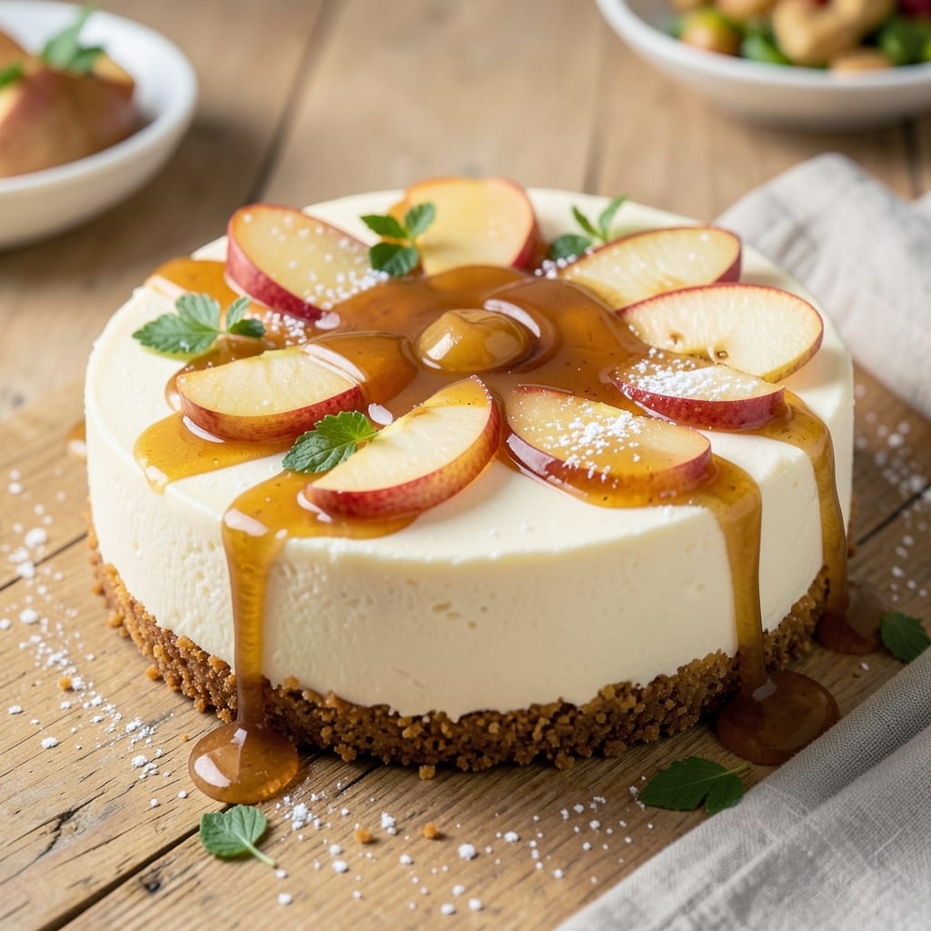 Apple Brandy Cheesecake Recipe: Boozy Caramelized Top With Silky Yolk Center