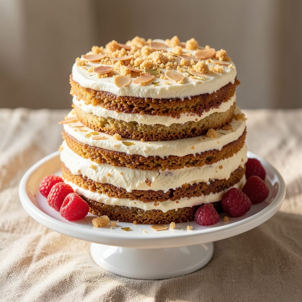 Amaretto Cream Cake Recipe: Boozy Nutty Layers With Vanilla Frosting Magic