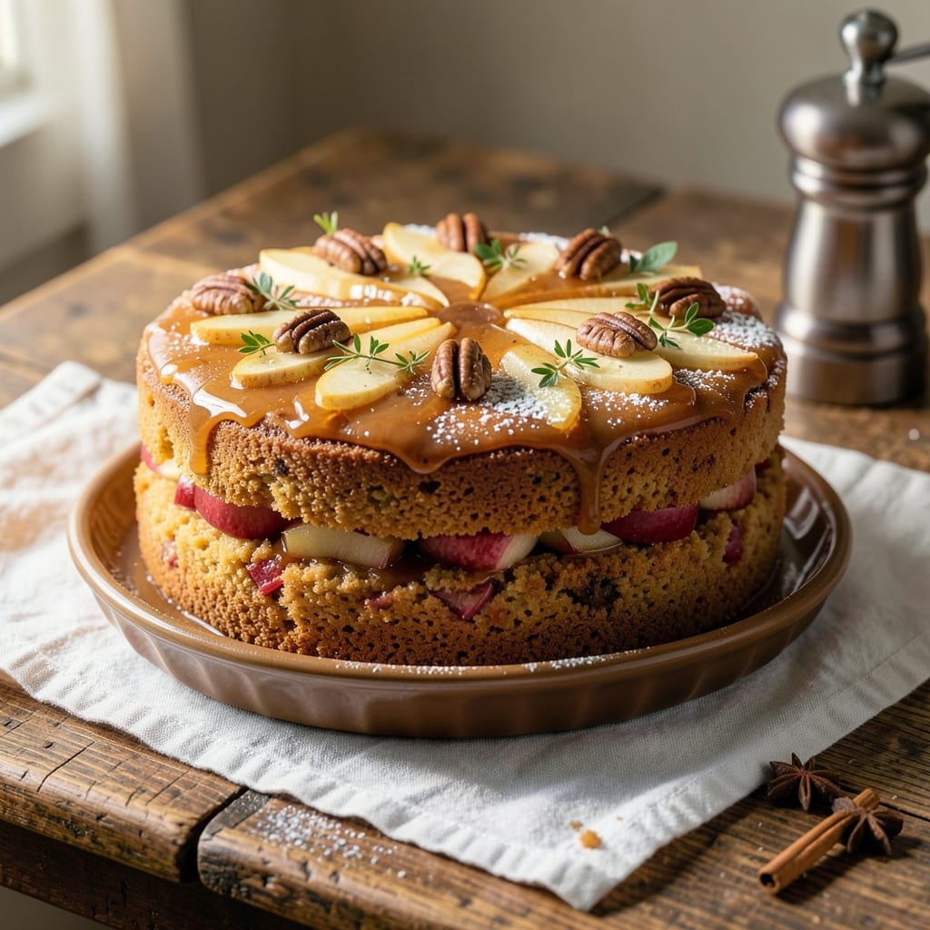 Apple Fall Harvest Cake Recipe: Spiced Apple Layers With Crispy Streusel Top