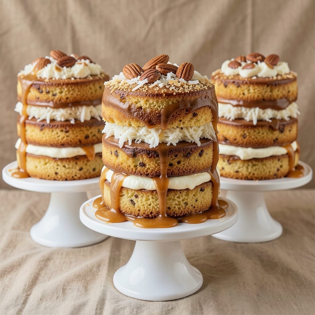 Almond Joy Layer Cake Recipe: Toasted Coconut and Chocolate Swirl Magic