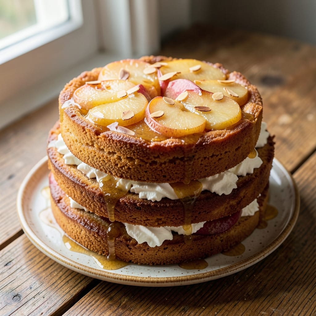 Anjou Pear Cake Recipe: Buttery Streusel Crunch Over Spiced Fruit Layers
