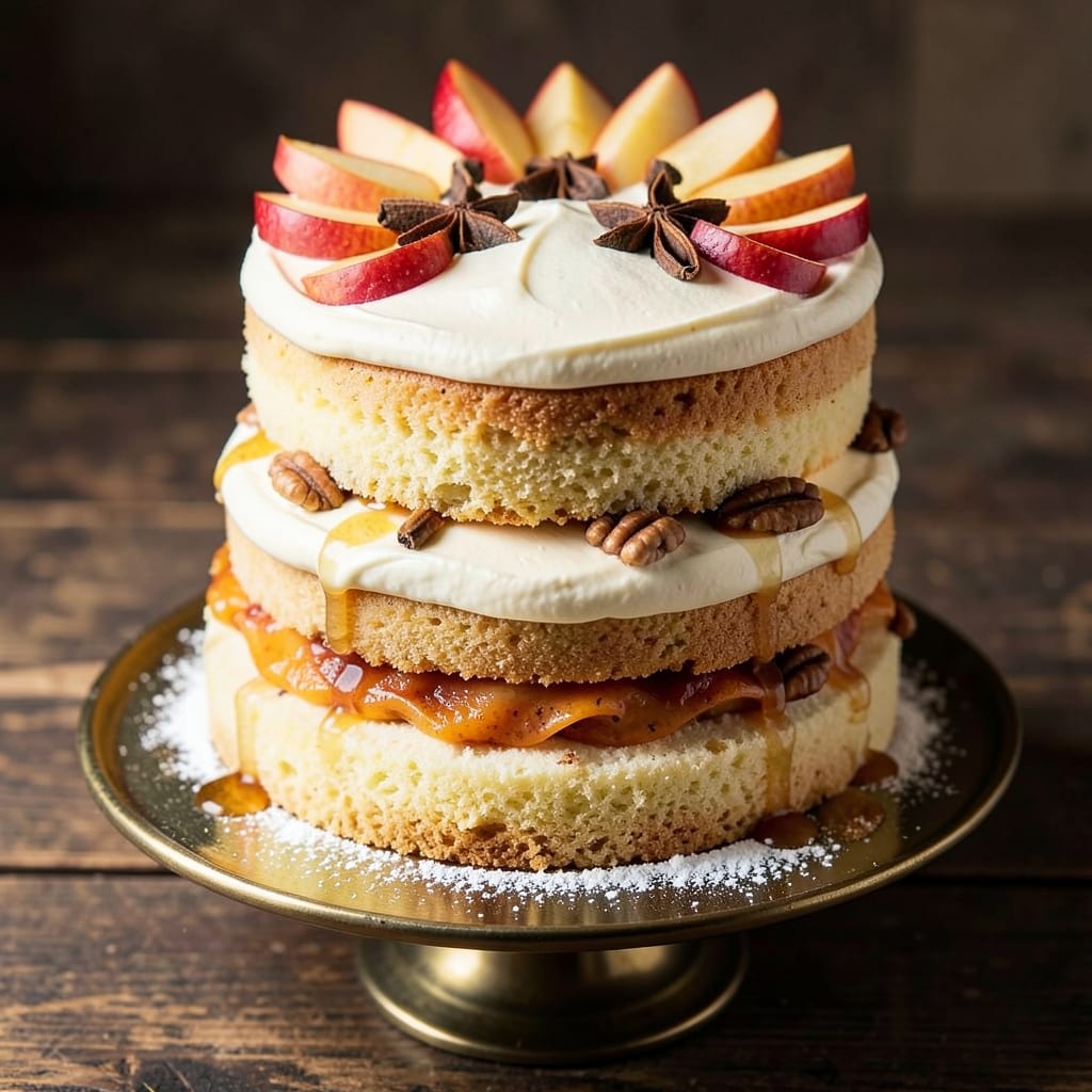 Apple Birthday Cake Recipe: Spiced Apple Layers and Buttery Vanilla Frosting Fusion